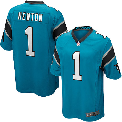 Youth Limited Cam Newton Nike Jersey Blue Alternate - #1 NFL Carolina Panthers